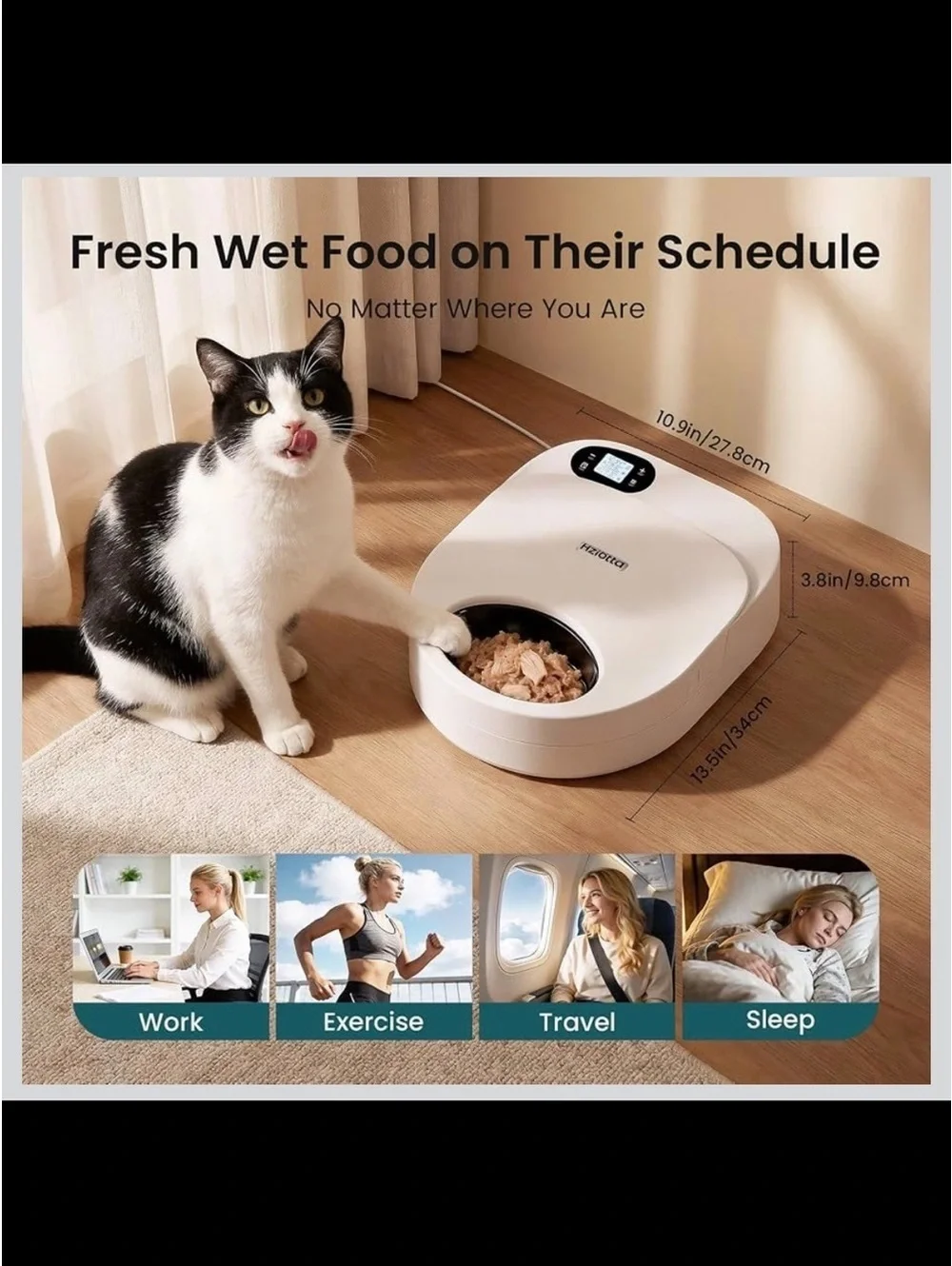 Automatic Cat Feeder - Semiconductor Cooling & 48HR Freshness/Timer - New in Box